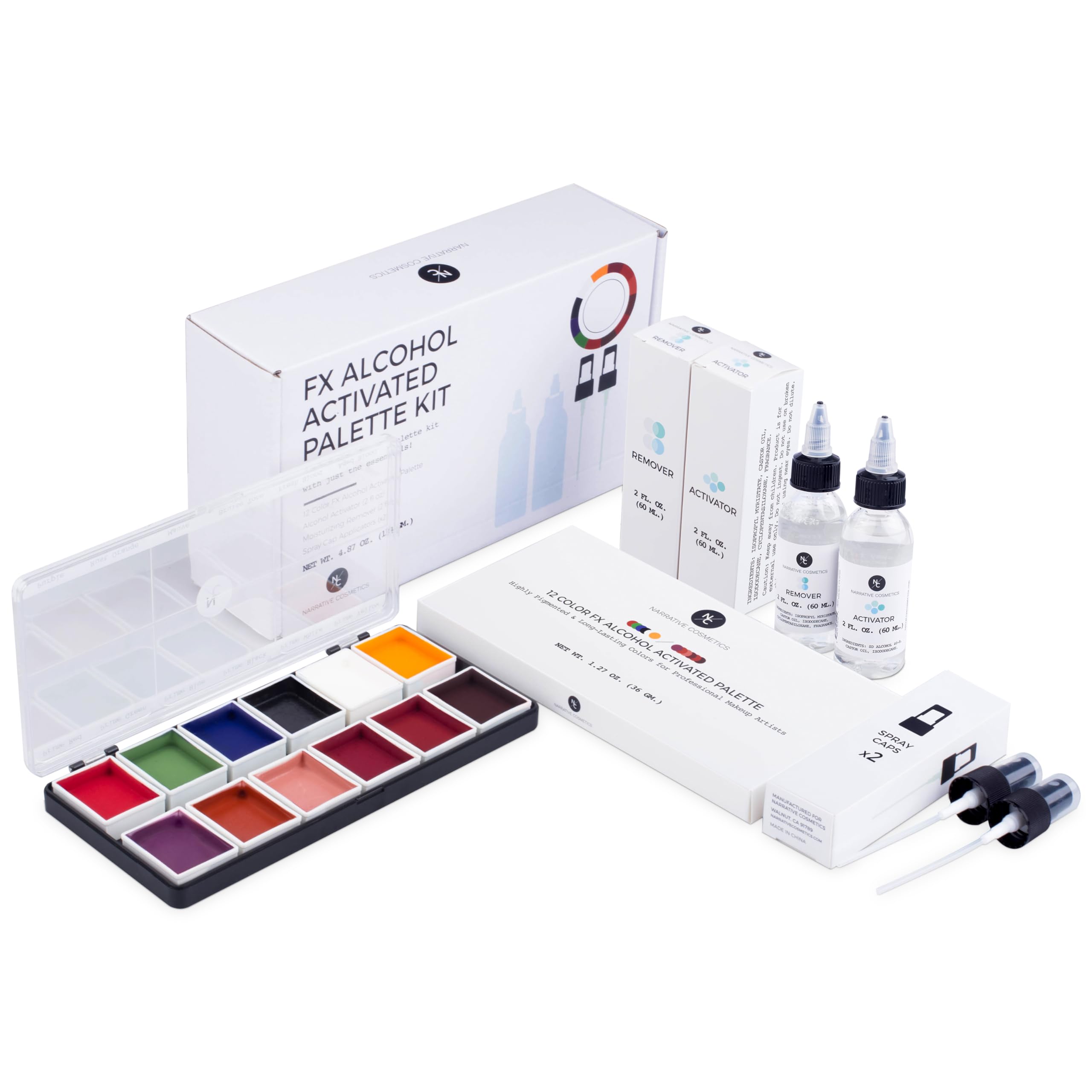 Amazon.com : Narrative Cosmetics FX Alcohol-Activated Makeup Kit